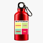 Металлическая бутылка 400 мл UV-DTF