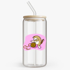 Банка с бамбуковой крышкой