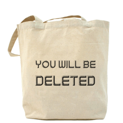 Сумка шоппер You will be DELETED Doctor Who