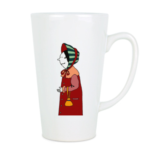 Чашка Латте с принтом Ретро