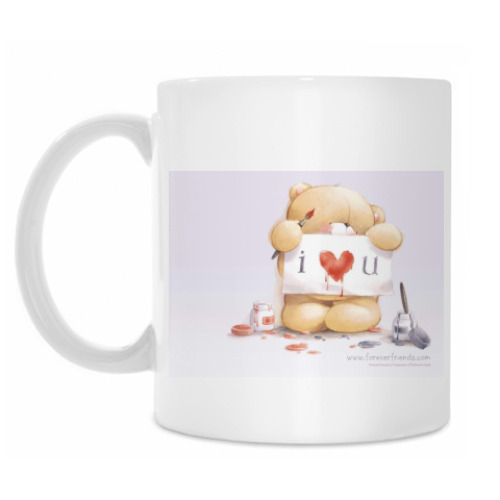 Кружка с принтом Forever Friends Love