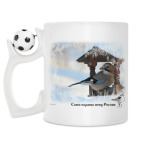 Кружка с футбольным мячиком