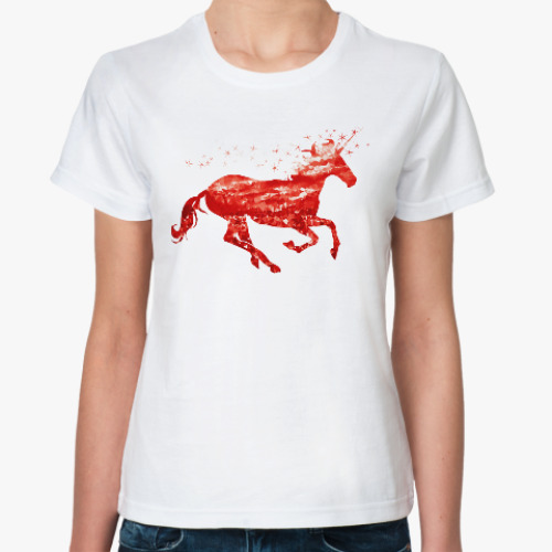 Классическая футболка Рубиновый Единорог