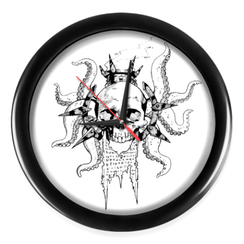 Настенные часы Королевский череп графика