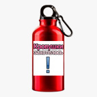 Металлическая бутылка 400 мл UV-DTF