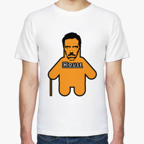Футболка с принтом Хаус округленный