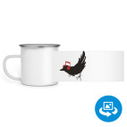 Кружка металлическая белая (круговая запечатка)