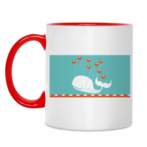 Кружка с принтом Twitter твиттер