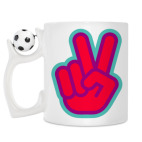 Кружка с футбольным мячиком