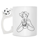Кружка с футбольным мячиком