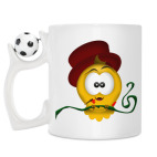 Кружка с футбольным мячиком