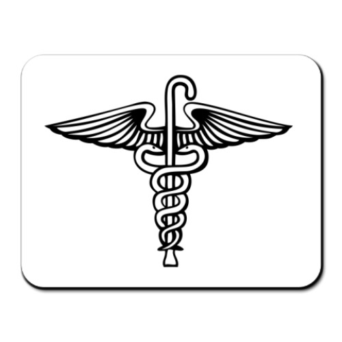 Коврик для мыши с принтом Snakes On A Cane