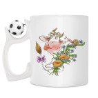 Кружка с футбольным мячиком