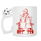 Кружка с футбольным мячиком