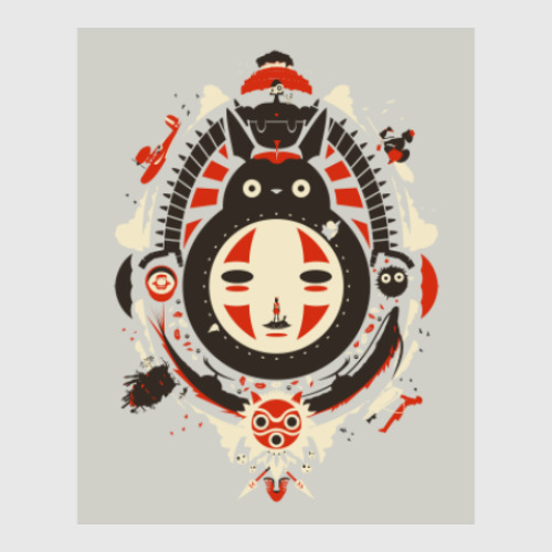 Постер с принтом Фильмы Мияздаки