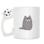 Кружка с футбольным мячиком