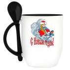 Кружка с ложкой