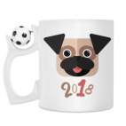 Кружка с футбольным мячиком