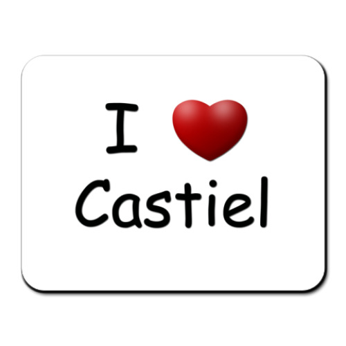 Коврик для мыши I Love Castiel