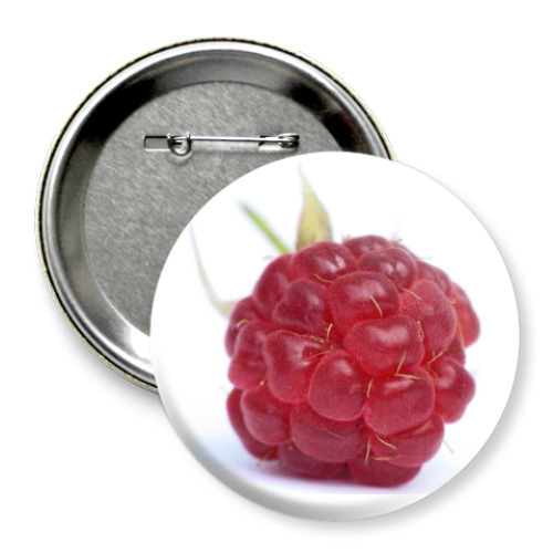 Значок 75мм с принтом Малина