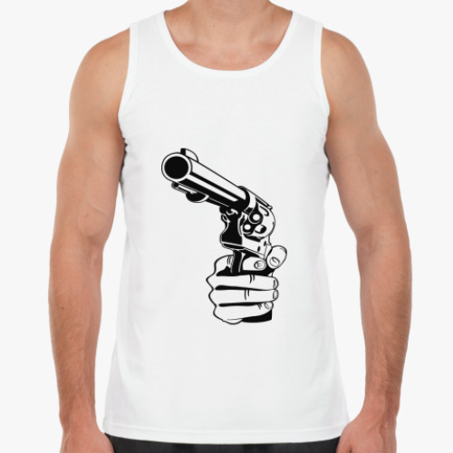 Майка с принтом Револьвер