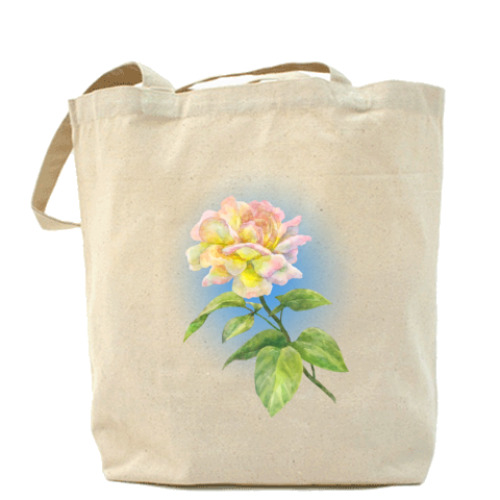 Сумка шоппер с принтом Роза