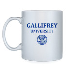 Кружка серебристая Gallifrey University