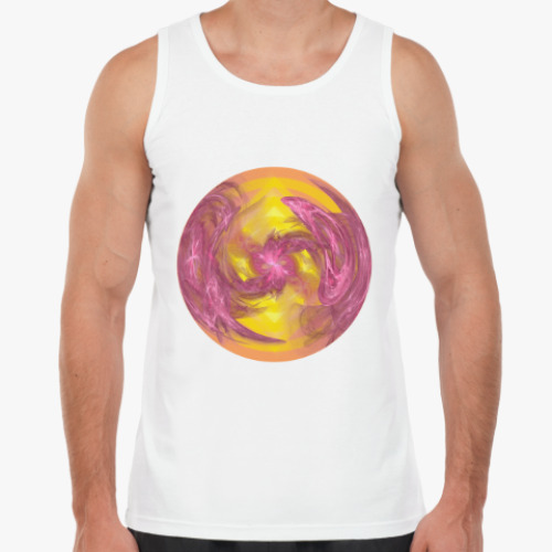 Майка с принтом Солнечный Фрактал