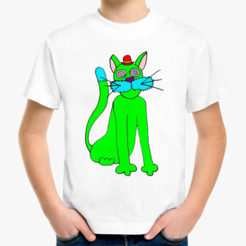 Детская футболка с принтом Детская футболка "Киса"