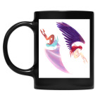 Кружка цветная UV-DTF