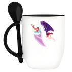 Кружка с ложкой