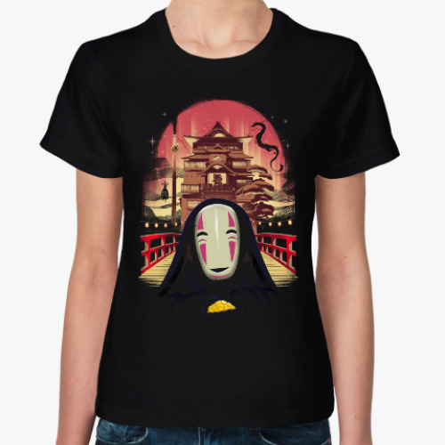 Женская футболка Унесенные призраками Миядзаки