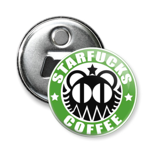 Магнит-открывашка с принтом Starfucks -открывашка