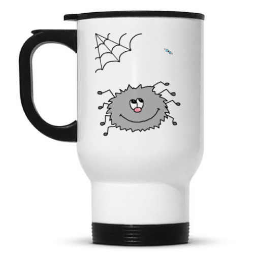 Кружка-термос с принтом Spider