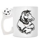 Кружка с футбольным мячиком