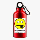 Металлическая бутылка 400 мл UV-DTF