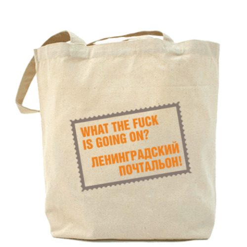 Сумка шоппер с принтом Почтальон