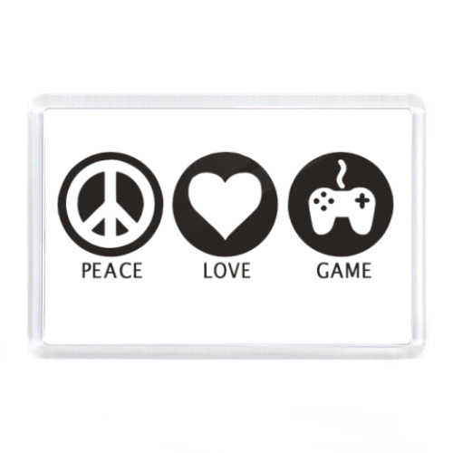 Магнит с принтом  Game!