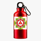 Металлическая бутылка 400 мл UV-DTF