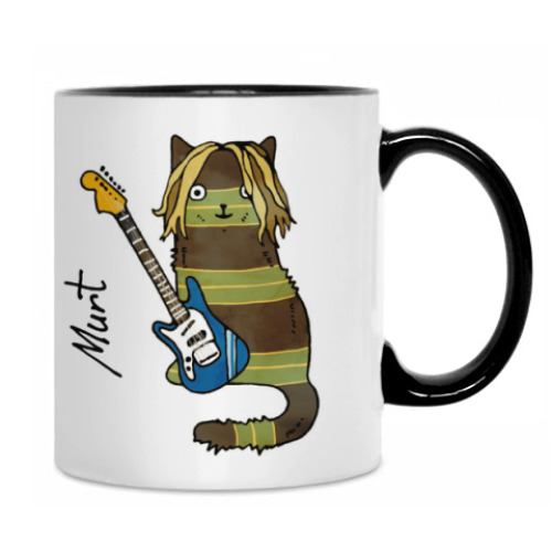 Кружка с принтом Murt из серии 'Music cats'