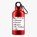 Металлическая бутылка 400 мл UV-DTF