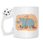 Кружка с футбольным мячиком