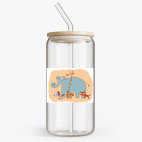 Банка с бамбуковой крышкой