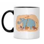 Кружка двухцветная