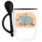 Кружка с ложкой