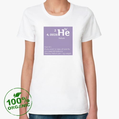 Женская футболка из органик-хлопка Helium