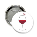 Значок 58 мм Вино