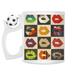 Кружка с футбольным мячиком