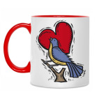 Двухцветная кружка Сердце