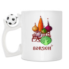 Кружка с футбольным мячиком